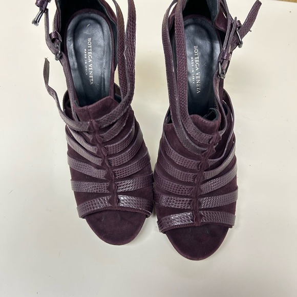Bottega Veneta Women's Purple Strappy Sandals - Picture 7 of 8